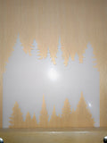 Forest Template Airbrush art stencil available in 3 sizes Mylar ships worldwide.