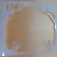 Forest Three layer template Airbrush art stencil set Mylar ships worldwide.