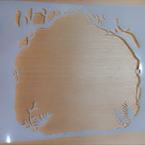 Forest Three layer template Airbrush art stencil set Mylar ships worldwide.