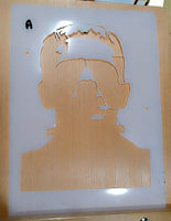 Three layer Frank Airbrush art stencil set clear Mylar ships worldwide.