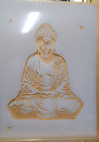 Three layer Sitting Buddha Airbrush art stencil set clear Mylar ships worldwide.