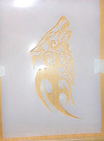 Wolf Airbrush art stencil available in 3 sizes Mylar ships worldwide.