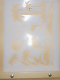 Dolphin Airbrush art stencil available in 3 sizes Mylar ships worldwide.