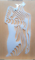 Abstract nude Airbrush art stencil 2 sizes available Mylar ships worldwide.