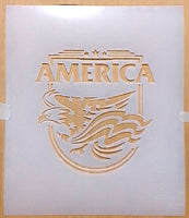 America stencil template