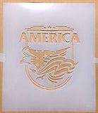 America stencil template