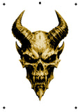6 Layer Infernal Horned Skull Stencil set template