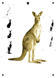 6 Layer Kangaroo art airbrush Stencil set template