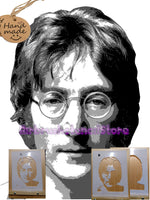 Three layer Lennon Airbrush art stencil set clear Mylar ships worldwide.