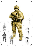 6 Layer Soldier Stencil set template