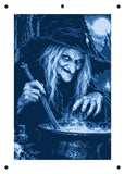 6 Layer Witch at Cauldron Stencil set template Ships worldwide Reusable many times durable mylar