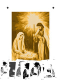 6 Layer Stencil set Nativity template set