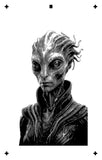 6 Layer Alien Stencil set template