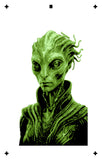 6 Layer Alien Stencil set template