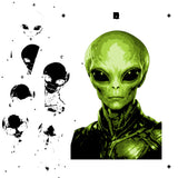 6 Layer Alien Commander Stencil set template