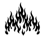 Flames stencil Airbrush art stencil