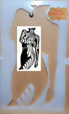 Abstract nude Airbrush art stencil 2 sizes available Mylar ships worldwide.