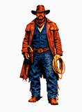 6 Layer Old west cowboy Stencil set
