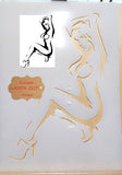 Pinup Girl Airbrush art stencil available in 2 sizes Mylar ships worldwide.