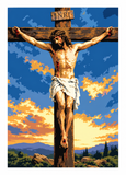 6 Layer Crucifixion Stencil set template Ships worldwide Reusable many times durable mylar