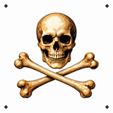 6 Layer Skull and Crossbones Stencil set template Ships worldwide Reusable many times durable mylar