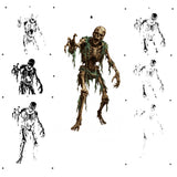 6 Layer Zombie Skeleton Stencil set template Ships worldwide Reusable many times durable mylar
