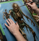 6 Layer Zombie Skeleton Stencil set template Ships worldwide Reusable many times durable mylar