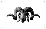 6 Layer Sheep Skull Stencil set template