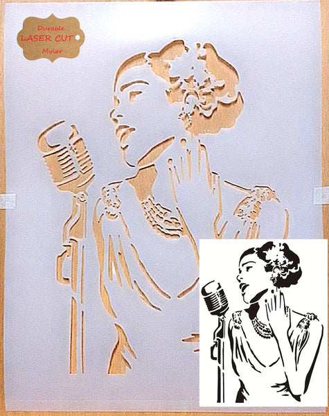 Singer Airbrush art stencil available in 3 sizes Mylar