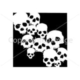 Skulls template Airbrush art stencil available in 3 sizes Mylar ships worldwide.