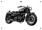 6 Layer Steampunk Motorcycle art airbrush Stencil set template