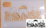 The Last Supper airbrush stencil 300 micron ships worldwide.