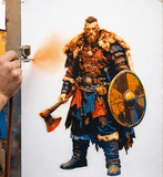 6 Layer Viking Stencil set template