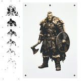 6 Layer Viking Stencil set template