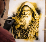 6 Layer Wise Old Man Stencil set template