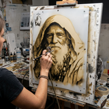 6 Layer Wise Old Man Stencil set template