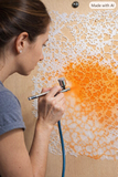 Texture template Airbrush art stencil artists background texture template available in 6 sizes Mylar ships worldwide.