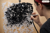 Texture template Airbrush art stencil artists background texture template available in 6 sizes Mylar ships worldwide.