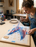 Eagle stencil stars and stripes airbrush stencil Artists American eagle template Mylar ships worldwide