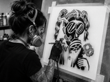 Cool Airbrush art stencil Available in 7 sizes Mylar ships worldwide.