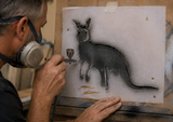 Three layer Kangaroo Airbrush art stencil set Mylar ships worldwide.