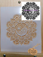 Mandala Airbrush art stencil available in 2 sizes Mylar ships worldwide.