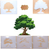 Four layer Tree Airbrush art stencil set Mylar ships worldwide.