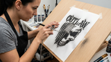 Outlaw Stencil airbrush stencil Artists American outlaw template Mylar ships worldwide