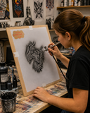 Owl stencil airbrush stencil Artists owl bird template Mylar ships worldwide