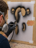 Passion Airbrush art stencil available in 7 sizes Mylar ships worldwide.