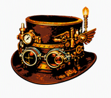 6 Layer steampunk hat art airbrush Stencil set template re useable many times
