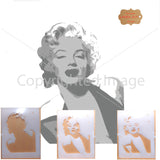 Three layer Marilyn Airbrush art stencil set Mylar ships worldwide.