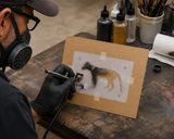 Thylacine (Tasmanian Tiger) 3 Layer airbrush art stencil 300 micron ships worldwide.