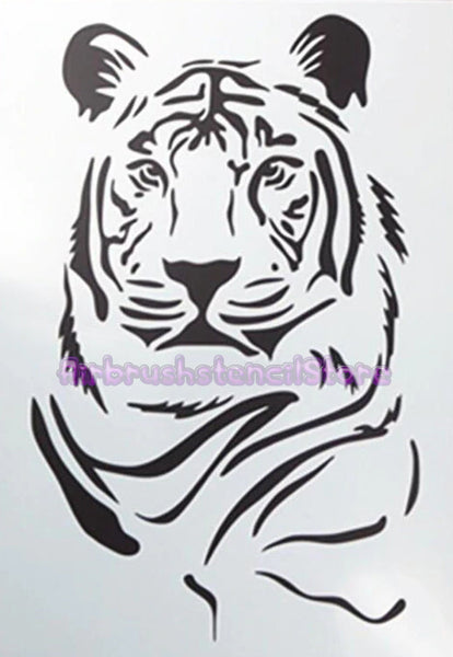 Tiger (C) Airbrush art stencil Available in 2 sizes Mylar ships worldwide.